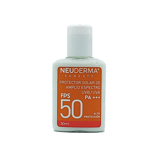 Protector Solar Neuderma FPS 50 de 30ml - Ligero, Natural, Poderoso