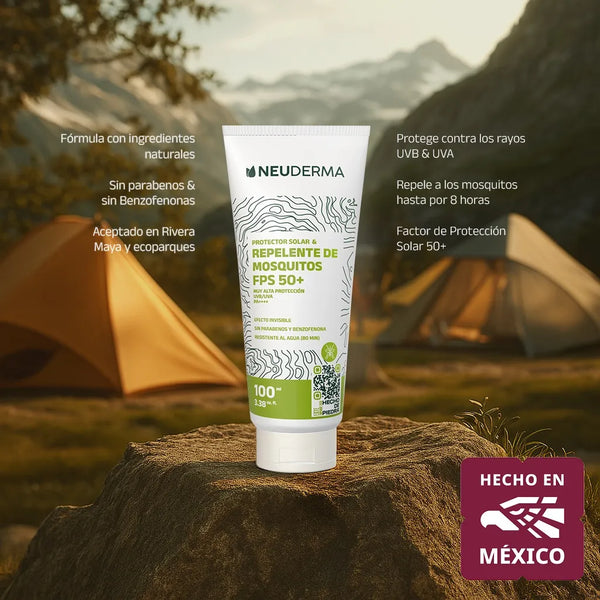 Protector Solar & Repelente de Mosquitos Orgánico FPS 50+ 100ml