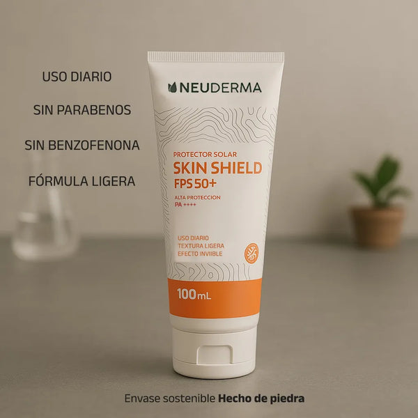 Protector Solar Skin Shield Neuderma FPS 50+ Hidratante y Humectante - 100ml