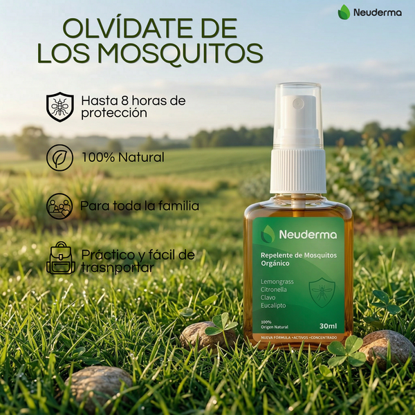 Repelente de Mosquitos Orgánico 30ml Caja con 50 pzas