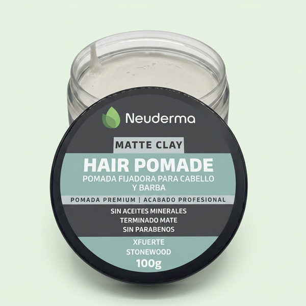 Matte Clay Pomade Hold Strong | Arcilla Mate para Cabello | Pomada Mate | Fijación Fuerte | Stonewood