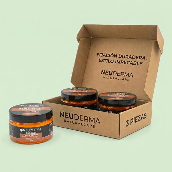 Kit 3 Pzas Pomada para Peinar Naranja Citrus Amber - Neuderma