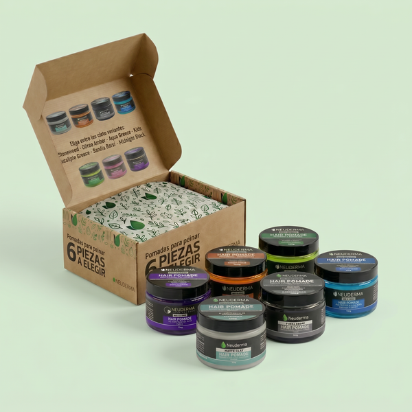 Kit 6 Pomadas para Peinar a Elegir - Neuderma - 100 g c/u