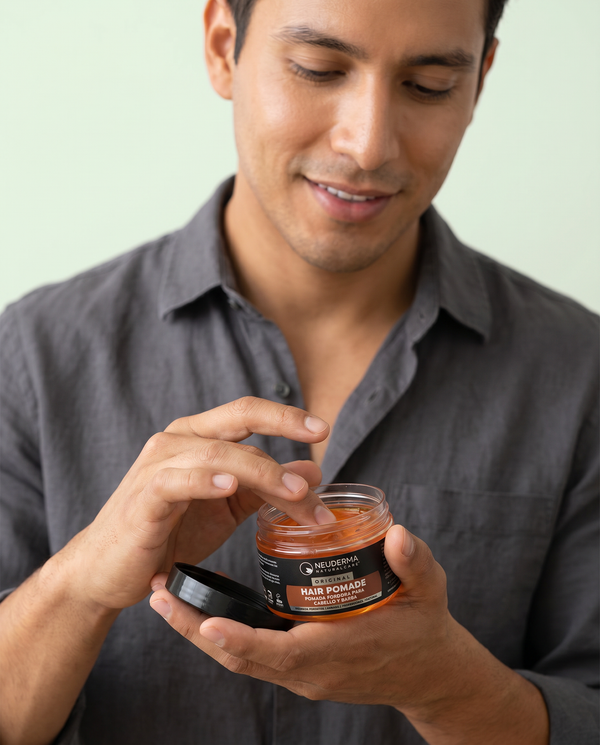 Hair Pomade Base Agua | Pomada para cabello y barba fijación fuerte | Citrus Amber