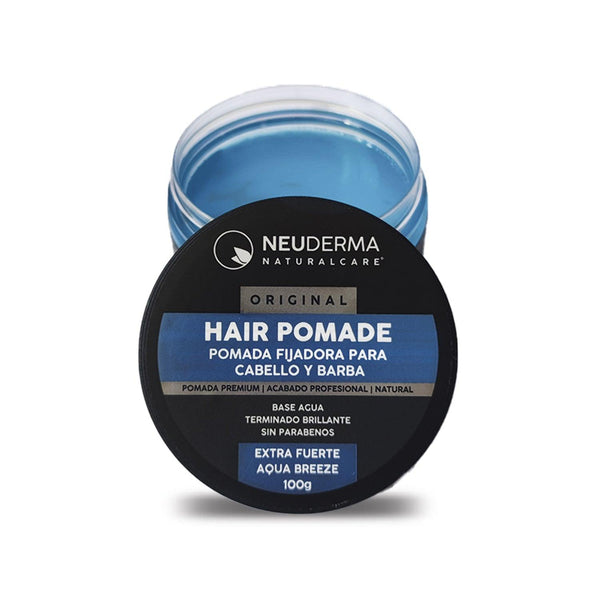 Pomada para Cabello Base Agua Fijación Extra Fuerte | Water Based Pomad XStrong Hold | Aqua - THE NATURALCARE SHOP - By NEUDERMA