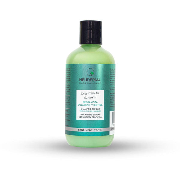 SHAMPOO DE BIOTINA, COLAGENO Y BERGAMOTA | CRECIMIENTO CAPILAR - THE NATURALCARE SHOP - By NEUDERMA
