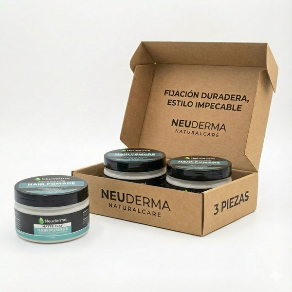 Kit 3 Pzas Pomada para Peinar Matte Stonewood - Neuderma