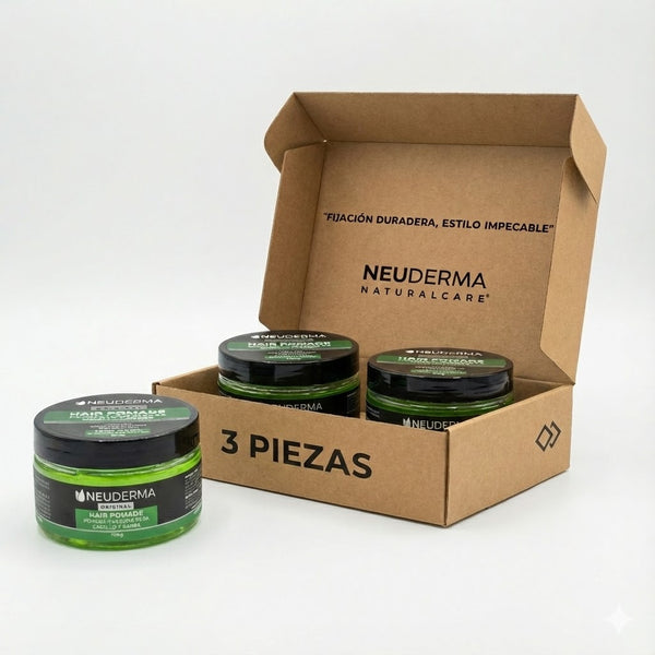 Kit 3 Pzas Pomada para Peinar Verde Eucalipto Grove - Neuderma