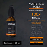 Aceite Estimulante Para Crecimiento De Barba Y Bigote - 60ml