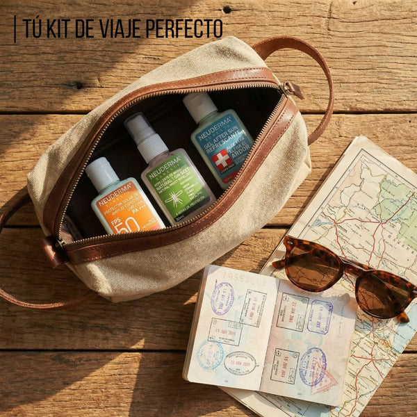 Kit Repelente de Mosquitos Orgánico 30ml + Protector Solar Sunesty Orange 30ml + Gel Refrescante After Sun 30ml - Neuderma