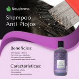 Shampoo Anti Piojos Neem + Clavo + Citronella + Cítricos 250ml
