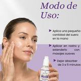 Suero Facial Humectante con Acido Hialurónico, Aloe Vera, Vitamina E - 60ml
