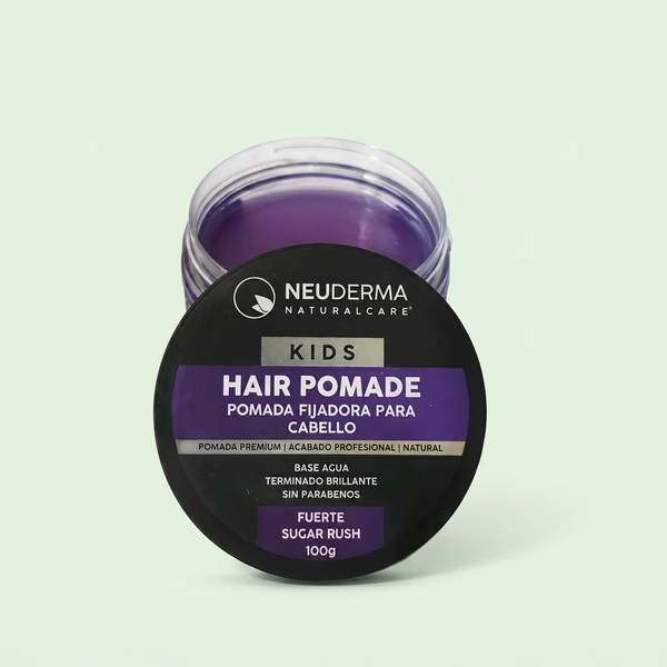 Pomada para Cabello para Niños Base Agua Fijación Fuerte | Water Based Pomade Strong Hold for Kids | Sugar Rush