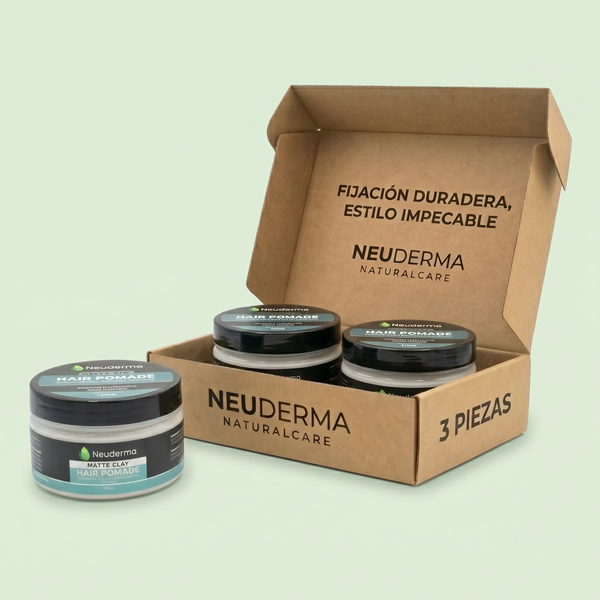 Kit 3 Pzas Pomada para Peinar Matte Stonewood - Neuderma