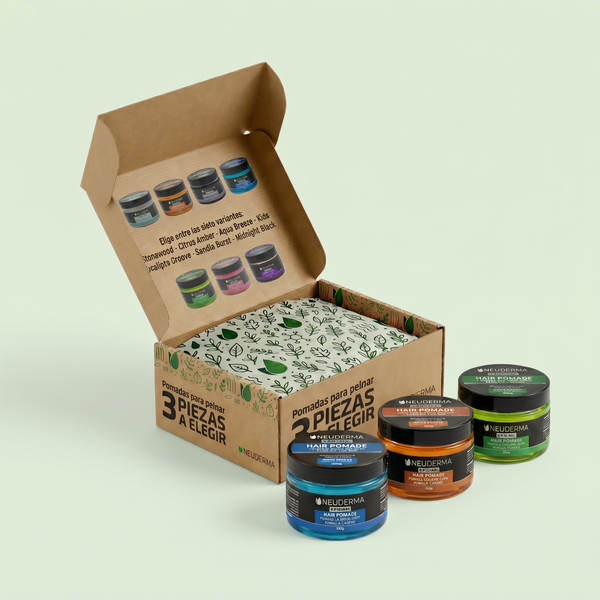 Kit 3 Pomadas para Peinar a Elegir - Neuderma - 100 g c/u