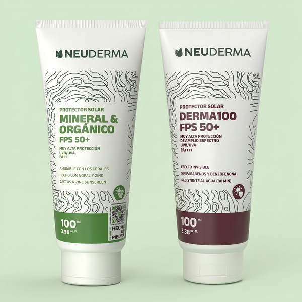 Kit Protector Solar Mineral & Orgánico (100ml) + Protector Solar Derma100 (100ml) - Neuderma