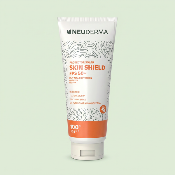 Protector Solar Skin Shield Neuderma FPS 50+ Hidratante y Humectante - 100ml