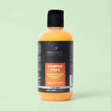 Shampoo 3 en 1 para Hombres, Ideal para Cabello, Rostro y Cuerpo - 250ml