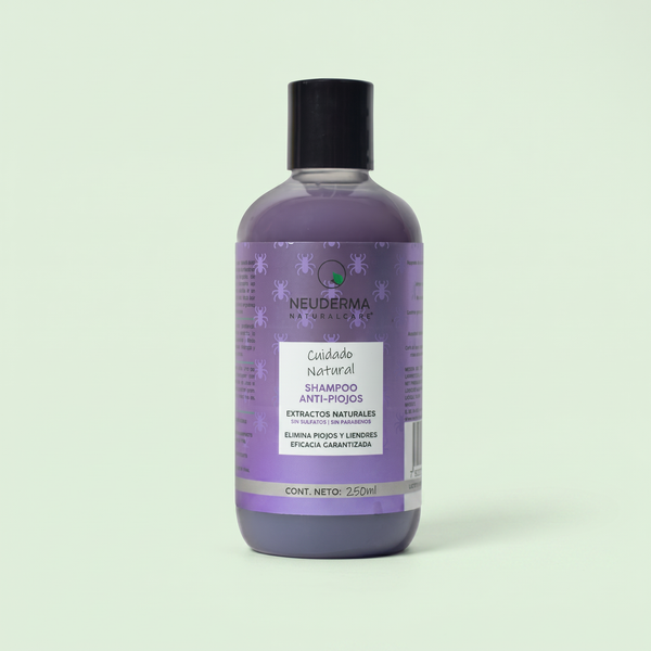 Shampoo Anti Piojos Neem + Clavo + Citronella + Cítricos 250ml