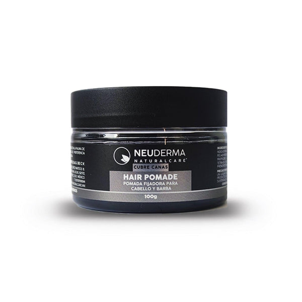 Pomada para Cabello Cubre Canas Base Agua Fijación Fuerte | Water Based Pomade Strong Hold for Gray Hair| Midnight Black… - THE NATURALCARE SHOP - By NEUDERMA
