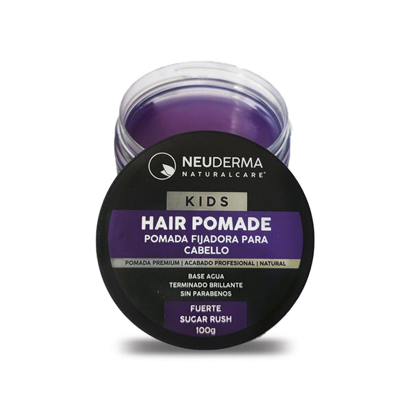 Pomada para Cabello para Niños Base Agua Fijación Fuerte | Water Based Pomade Strong Hold for Kids | Sugar Rush - THE NATURALCARE SHOP - By NEUDERMA
